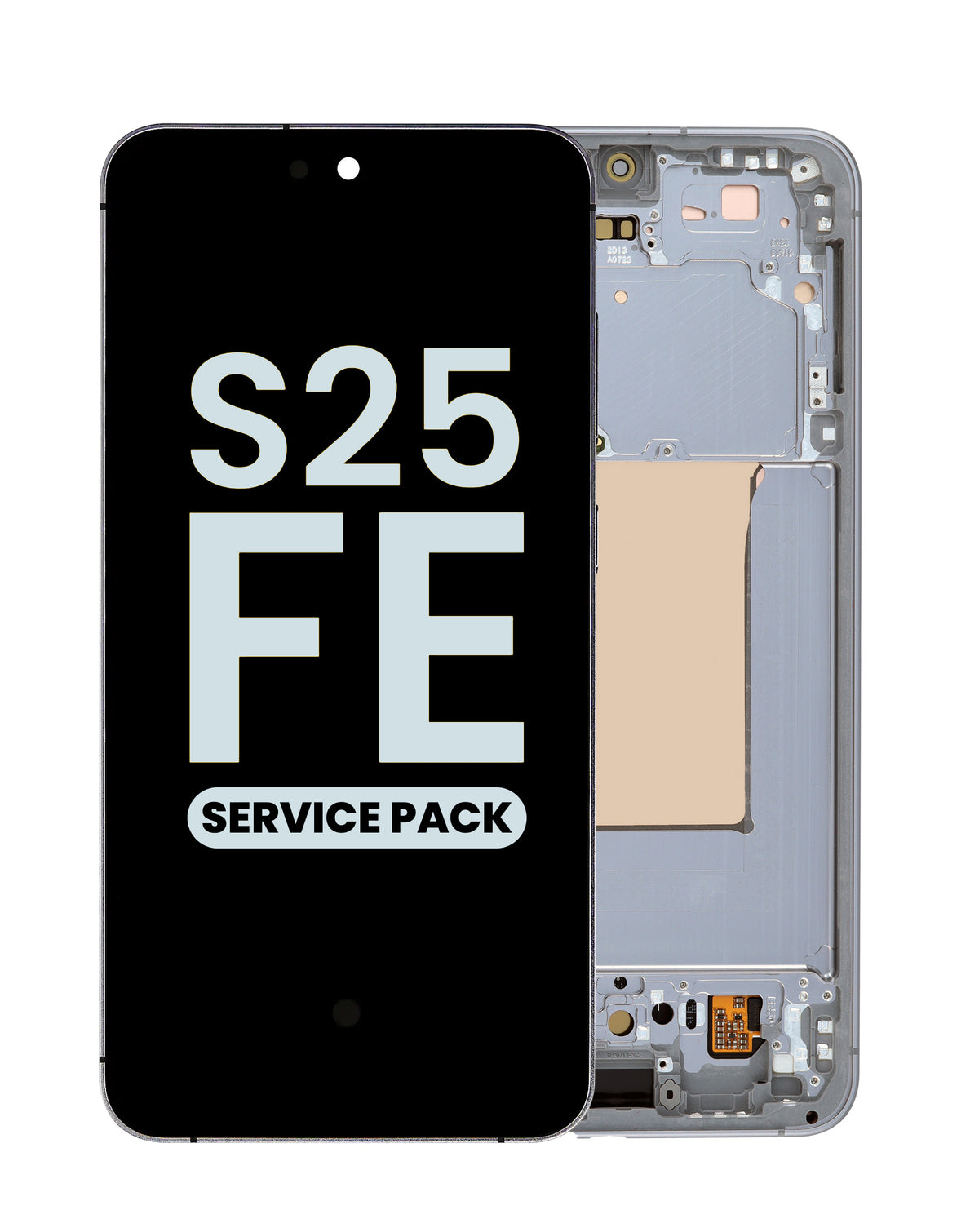 OLED Assembly with Frame for Galaxy S25 FE 5G (S731) (JETBLACK) (Service Pack)