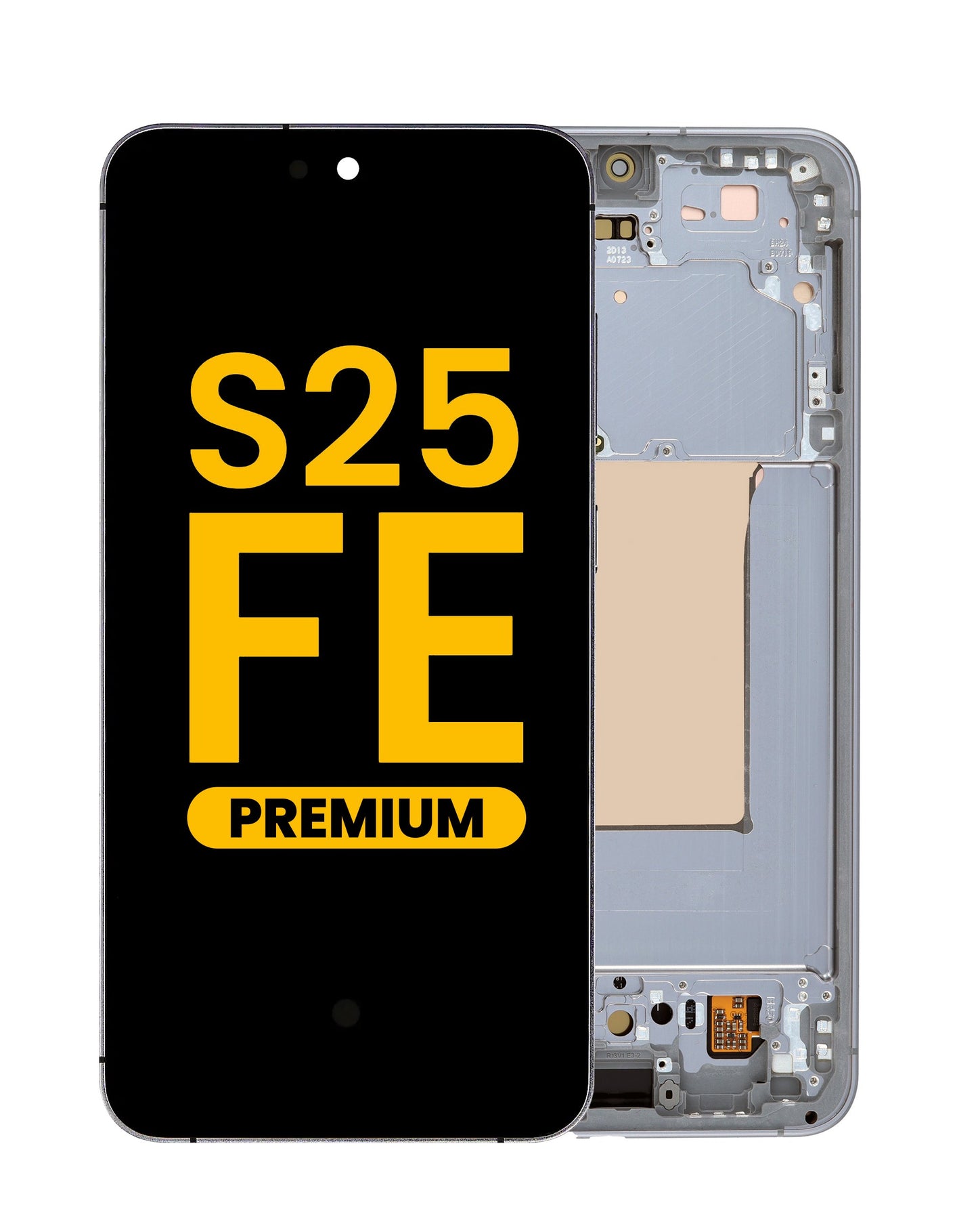 OLED Assembly with Frame for Galaxy S25 FE 5G (S731) (JETBLACK) (Premium)