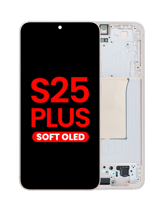 OLED Assembly with Frame for S25 Plus (S936) (PINKGOLD) (Aftermarket OLED)