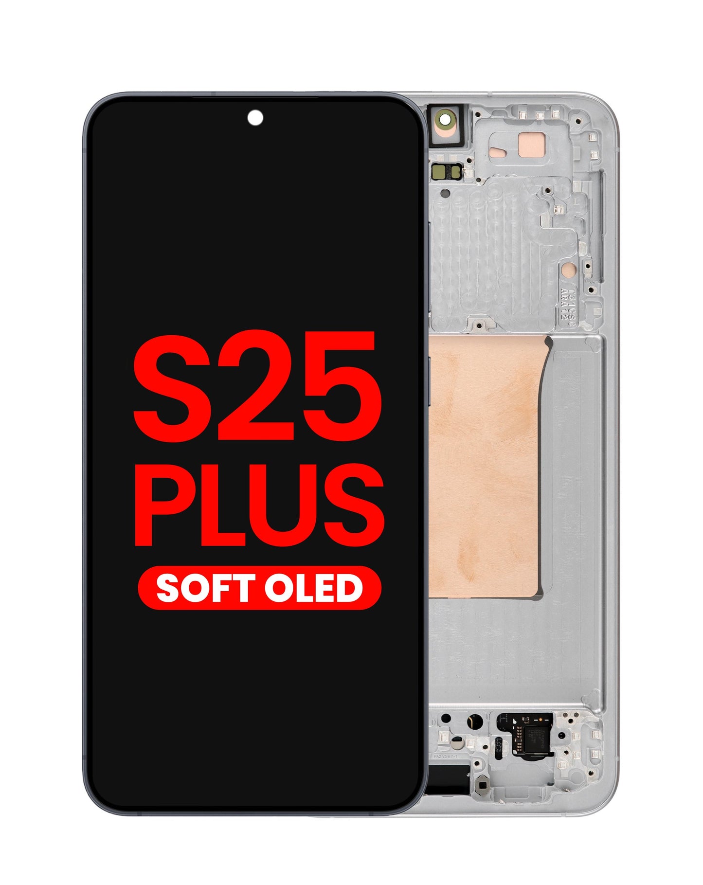 OLED Assembly with Frame for S25 Plus (S936) (SILVER SHADOW) (Aftermarket OLED)