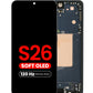 OLED Assembly with Frame for Galaxy S26 (S942) (BLACK) (Aftermarket Plus Soft Oled / 120Hz)