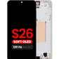 OLED Assembly with Frame for Galaxy S26 (S942) (White) (Aftermarket Plus Soft / 120Hz)