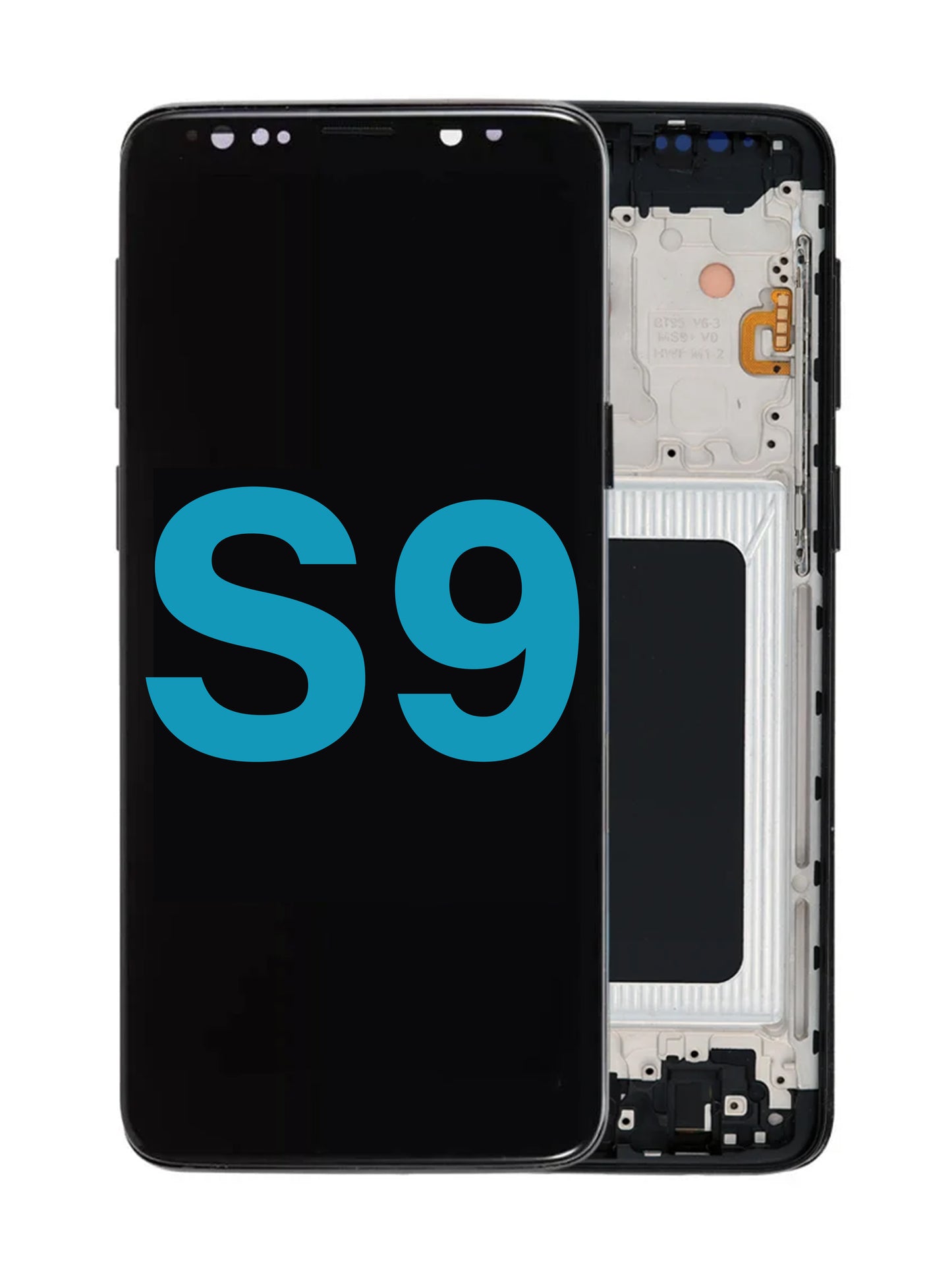 SGS S9 Screen Assembly (With The Frame) (Incell) (Midnight Black)