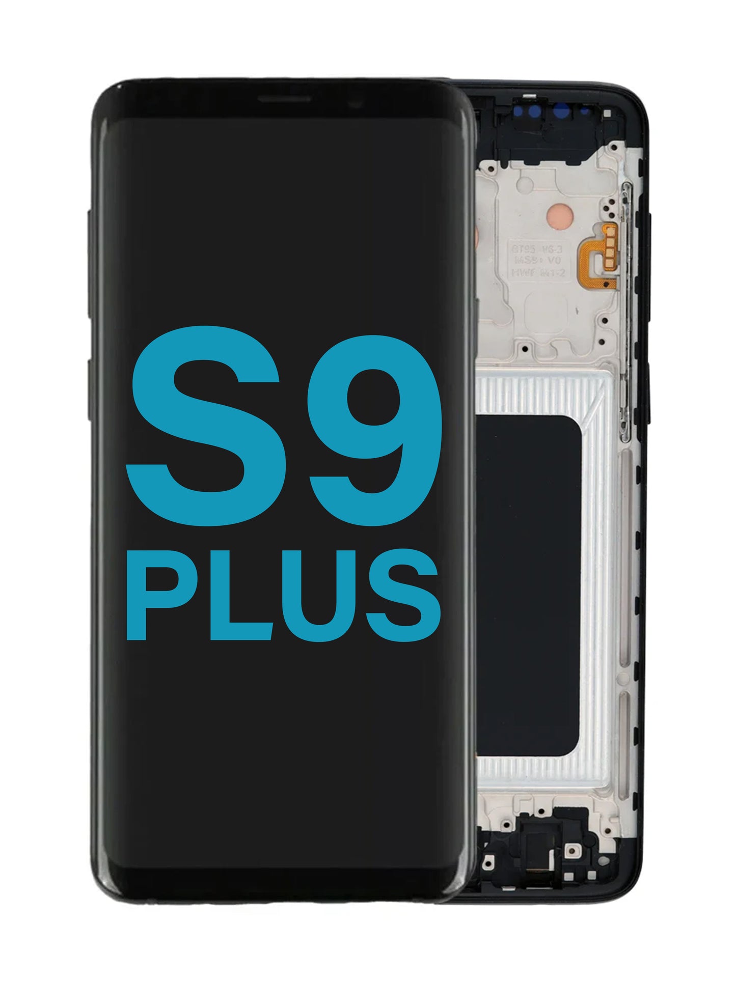 SGS S9 Plus Screen Assembly (With The Frame) (Incell) (Midnight Black)