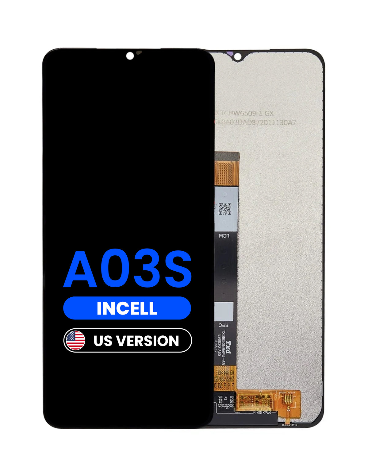 LCD Assembly without Frame (US Version) for Galaxy A03s (A037U / 2021) (Aftermarket Incell)