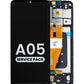 Samsung A05 2023 (A055) Screen Assembly (With The Frame) (Service Pack) (Black)