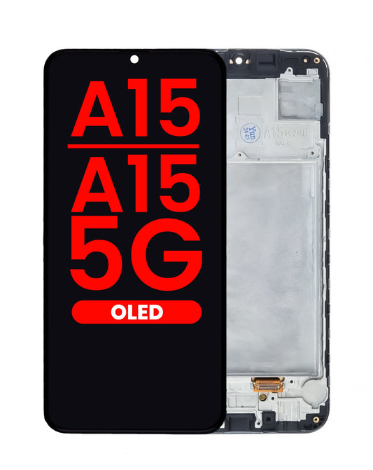 OLED Assembly with Frame for Galaxy A15 4G (A155 / 2023) / A15 5G (A156 / 2023) (6.5") (Aftermarket OLED)