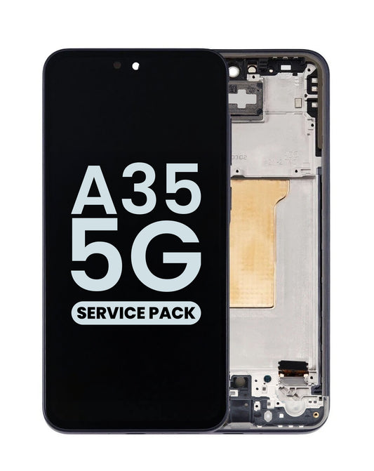 OLED Assembly with Frame for Galaxy A35 5G (A356 / 2024) (AWESOME NAVY) (Service Pack)