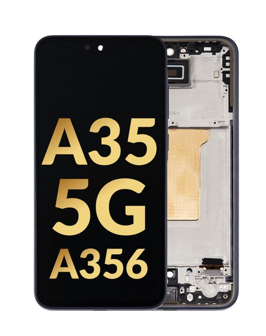OLED Assembly with Frame for Galaxy A35 5G (A356 / 2024) (AWESOME NAVY) (Premium)