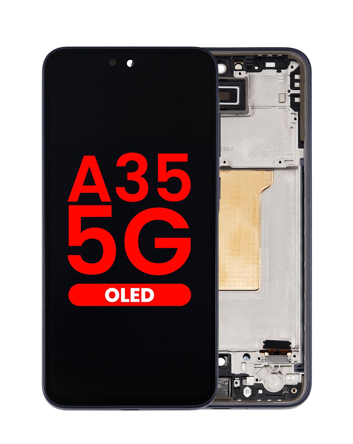 OLED Assembly with Frame for Galaxy A35 5G (A356 / 2024) (AWESOME NAVY) (Aftermarket OLED)