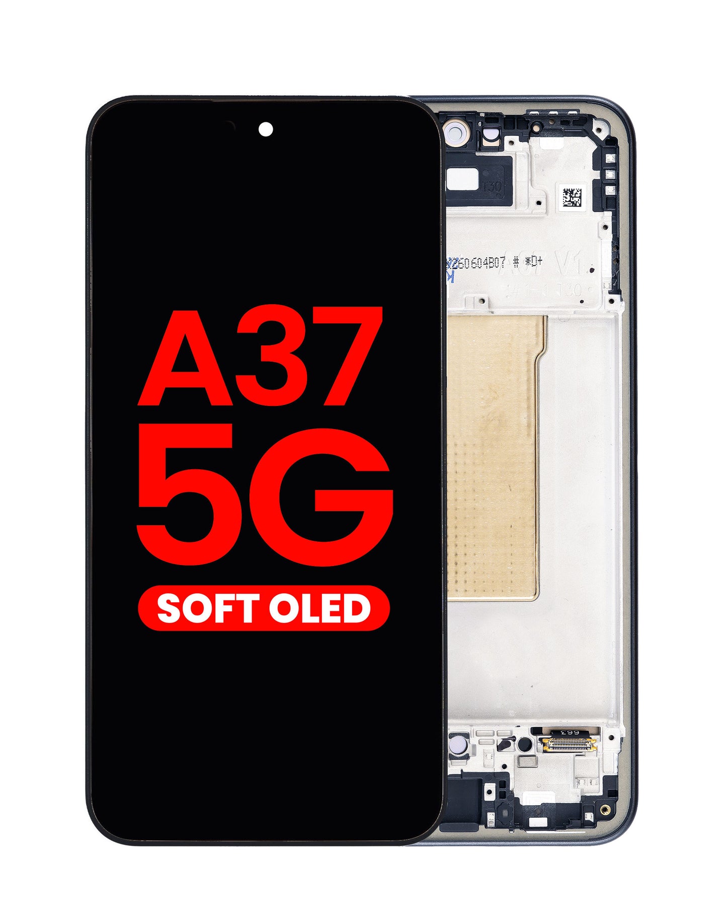 OLED Assembly with Frame for Galaxy A37 5G (A376 / 2026) (CHARCOAL) (Aftermarket OLED)