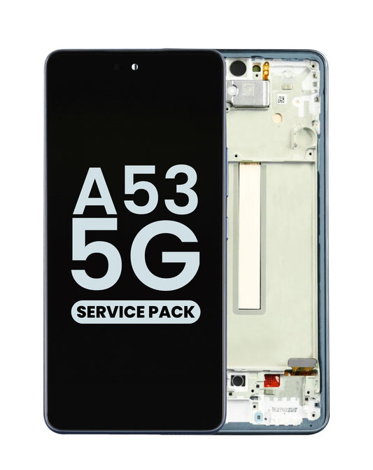 Samsung A53 2022 5G (A536) Screen Assembly (With The Frame) (Service Pack) (Blue)