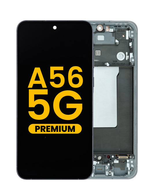 OLED Assembly with Frame for Galaxy A56 (A566 2025) (GRAPHITE) (Premium)