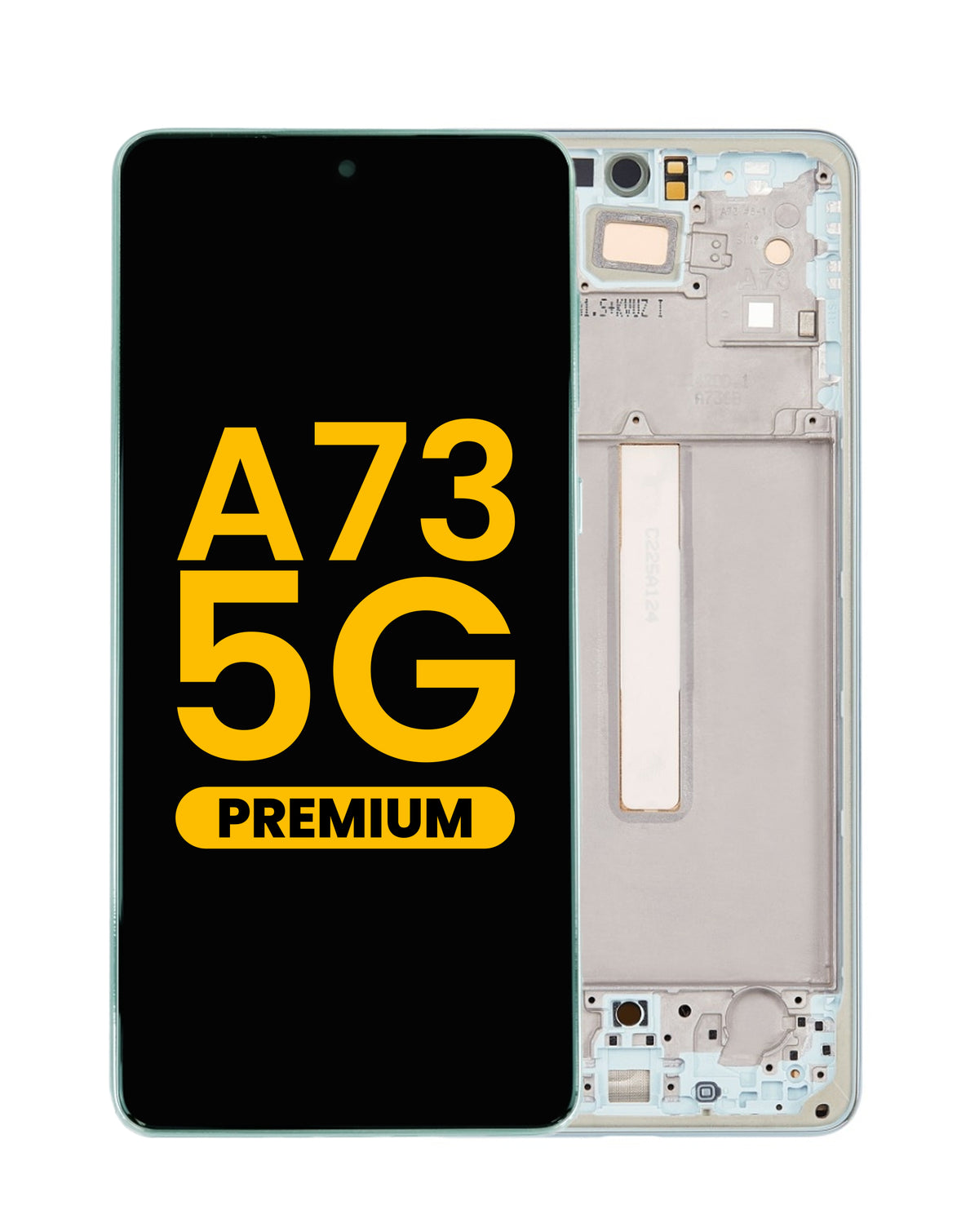 OLED Assembly with Frame for Galaxy A73 5G (A736 / 2022) (MINT) (Premium)
