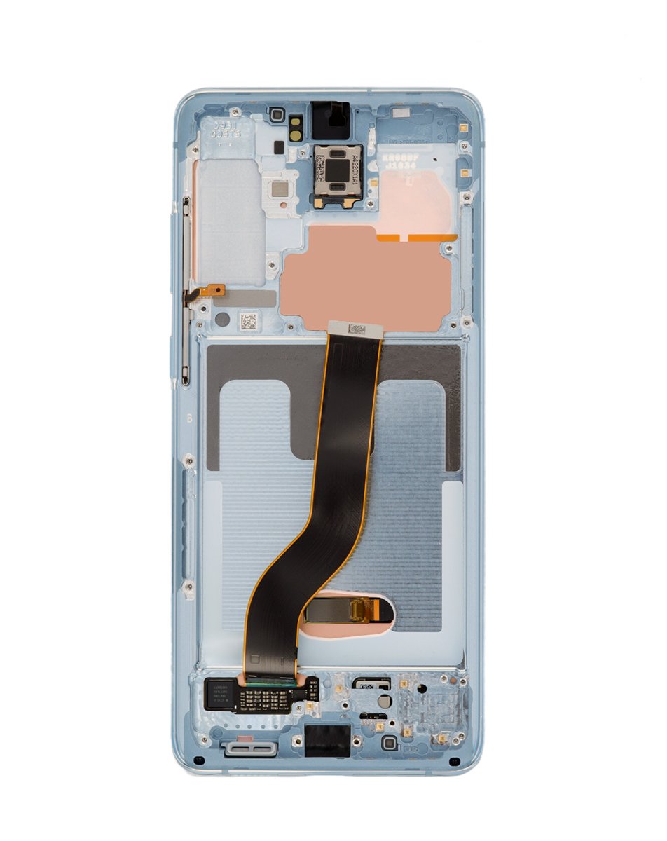 OLED Assembly with Frame for Galaxy S20 Plus G985 / G986 (CLOUD BLUE) (Service Pack)