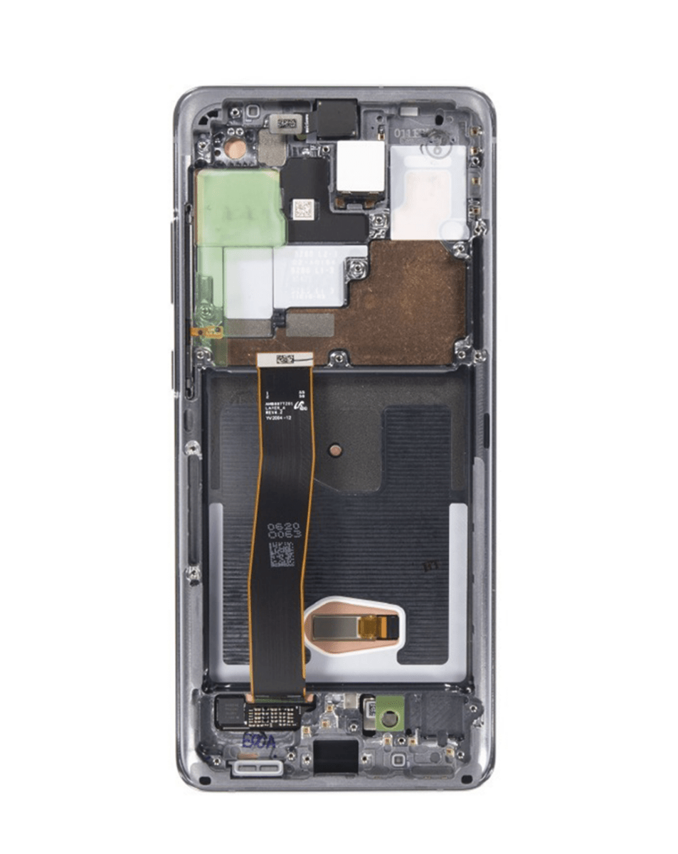 OLED Assembly with Frame for Galaxy S20 Ultra G988 (COSMIC GRAY) (Service Pack)