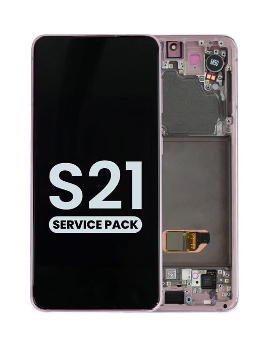 OLED Assembly with Frame for Galaxy S21 G991 (PHANTOM VIOLET) (Service Pack)