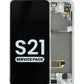 OLED Assembly with Frame for Galaxy S21 G991 (PHANTOM WHITE) (Service Pack)