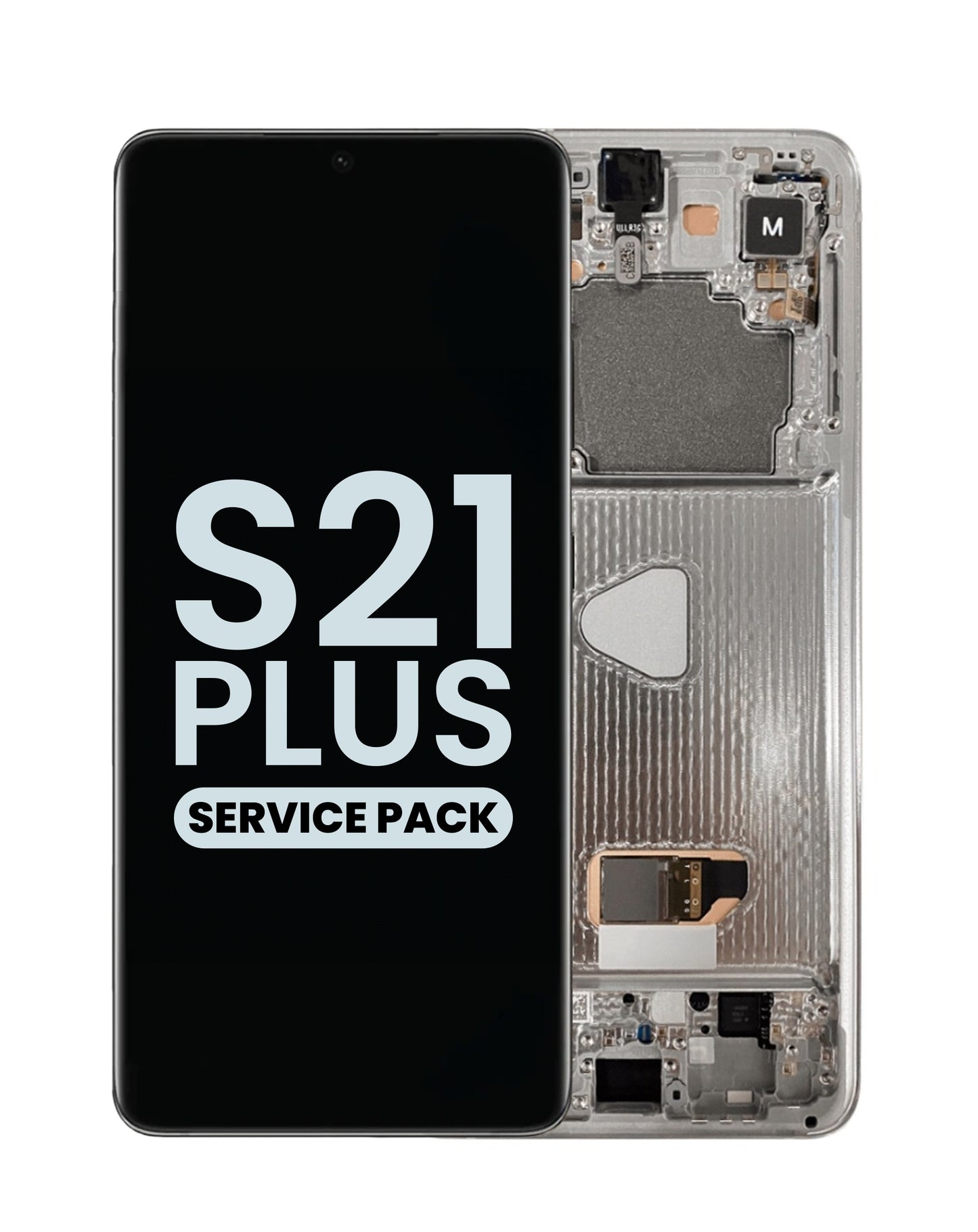 OLED Assembly with Frame for Galaxy S21 Plus G996 (PHANTOM SILVER) (Service Pack)