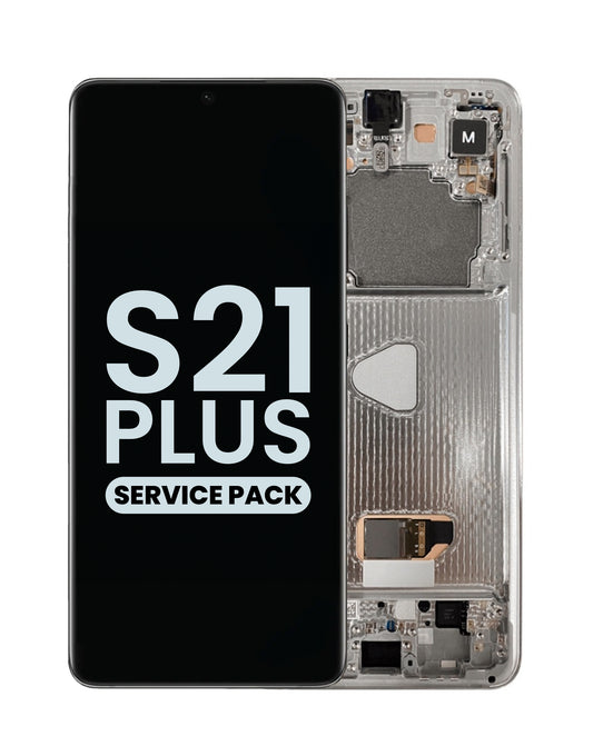 OLED Assembly with Frame for Galaxy S21 Plus G996 (PHANTOM SILVER) (Service Pack)