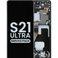 OLED Assembly with Frame for Galaxy S21 Ultra (G998) (PHANTOM BLACK) (Service Pack)