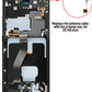 OLED Assembly with Frame for Galaxy S21 Ultra (G998) (PHANTOM BLACK) (Service Pack)