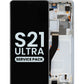 OLED Assembly with Frame for Galaxy S21 Ultra G998 (PHANTOM SILVER) (Service Pack)