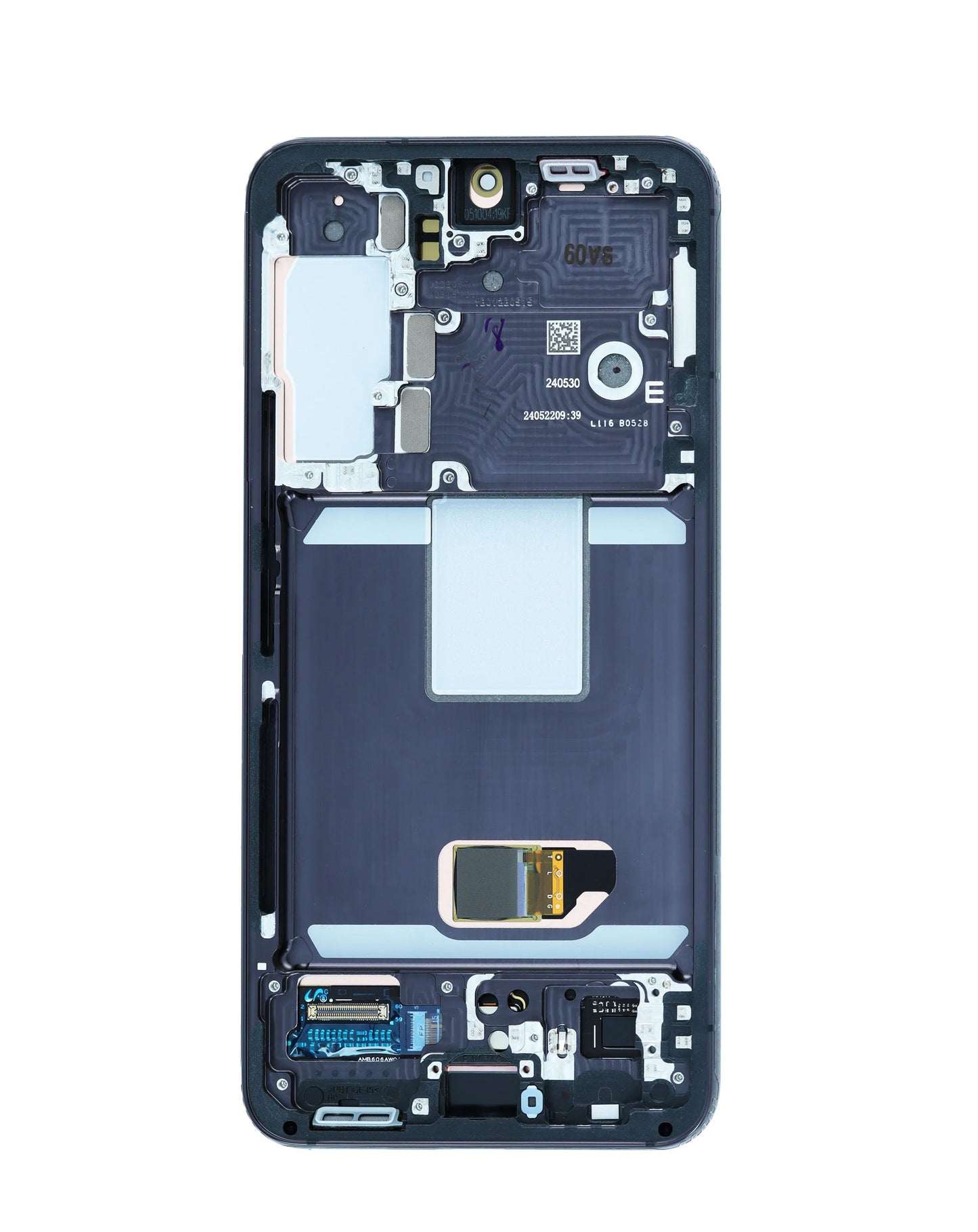 OLED Assembly with Frame for Galaxy S22 S901 (PHANTOM BLACK) (Service Pack)