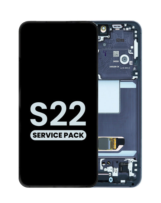 OLED Assembly with Frame for Galaxy S22 S901 (PHANTOM BLACK) (Service Pack)