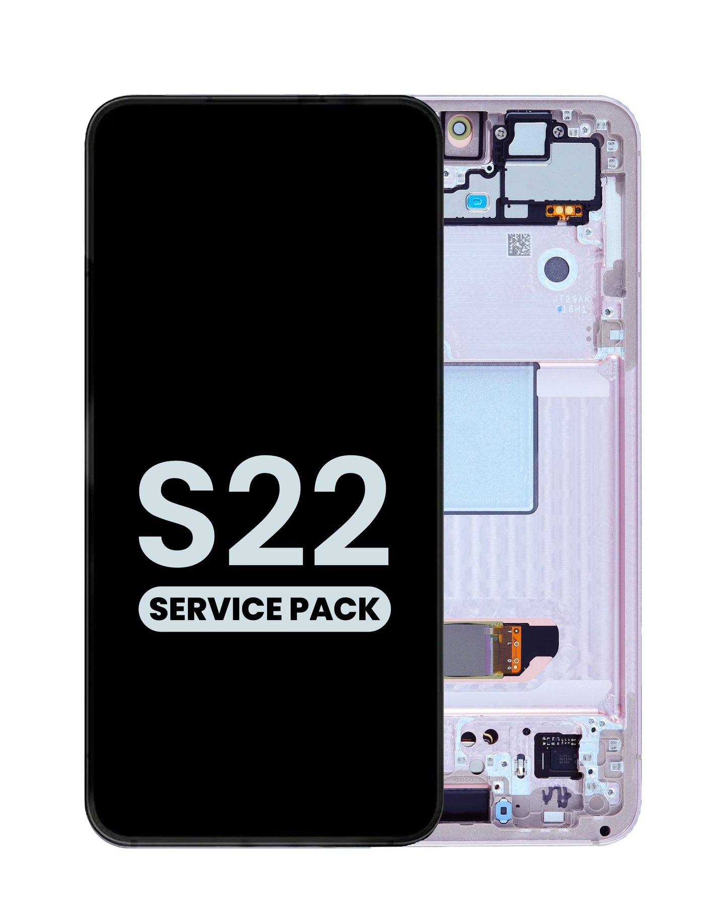 OLED Assembly with Frame for Galaxy S22 S901 (PINK GOLD) (Service Pack)