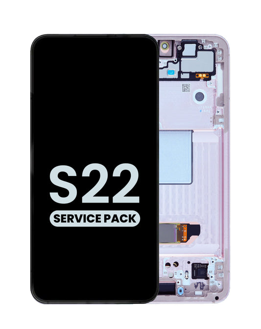 OLED Assembly with Frame for Galaxy S22 S901 (PINK GOLD) (Service Pack)