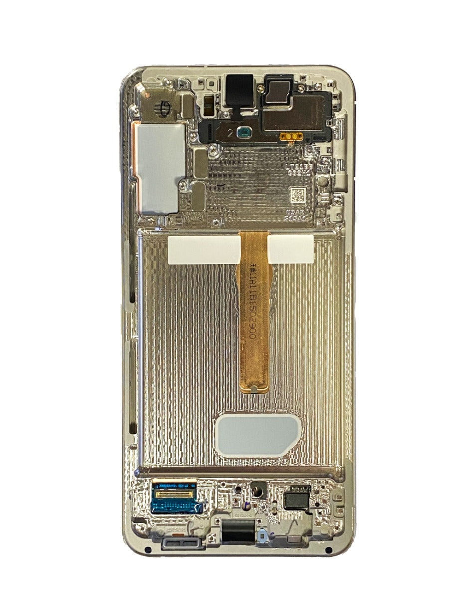 OLED Assembly with Frame for Galaxy S22 Plus S906 (PHANTOM WHITE) (Service Pack)