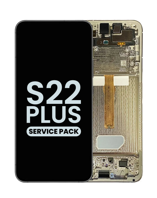 OLED Assembly with Frame for Galaxy S22 Plus S906 (PHANTOM WHITE) (Service Pack)