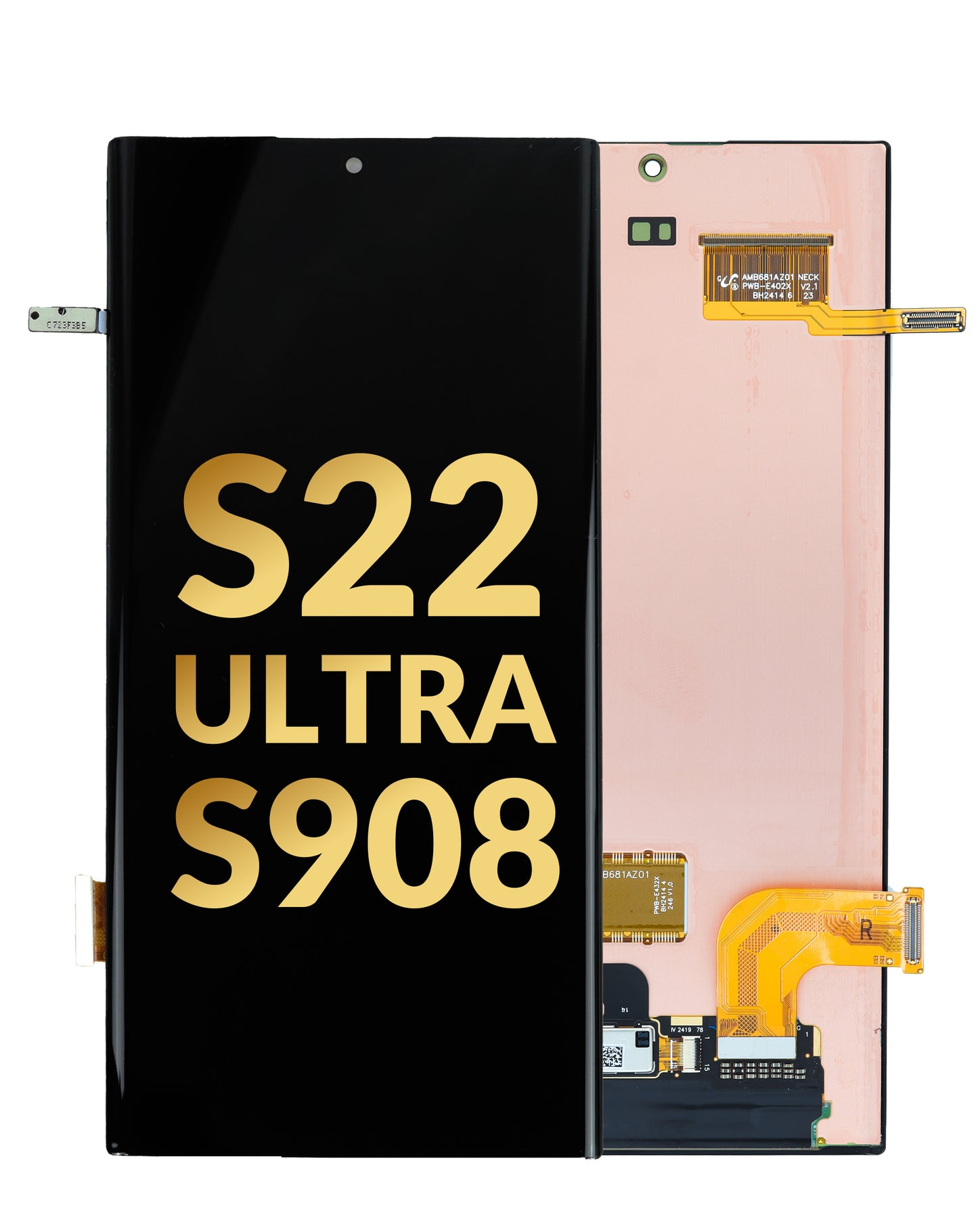OLED Assembly without Frame for Galaxy S22 Ultra S908 (Service Pack)