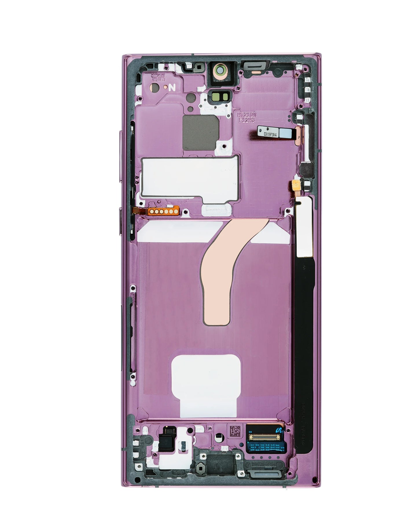 OLED Assembly with Frame for Galaxy S22 Ultra (S908) (BURGUNDY) (Service Pack)