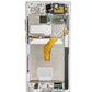 OLED Assembly with Frame for Galaxy S22 Ultra S908 (PHANTOM WHITE) (Service Pack)