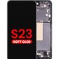 OLED Assembly with Frame for Galaxy S23 (S911) (PHANTOM BLACK) (Aftermarket OLED)