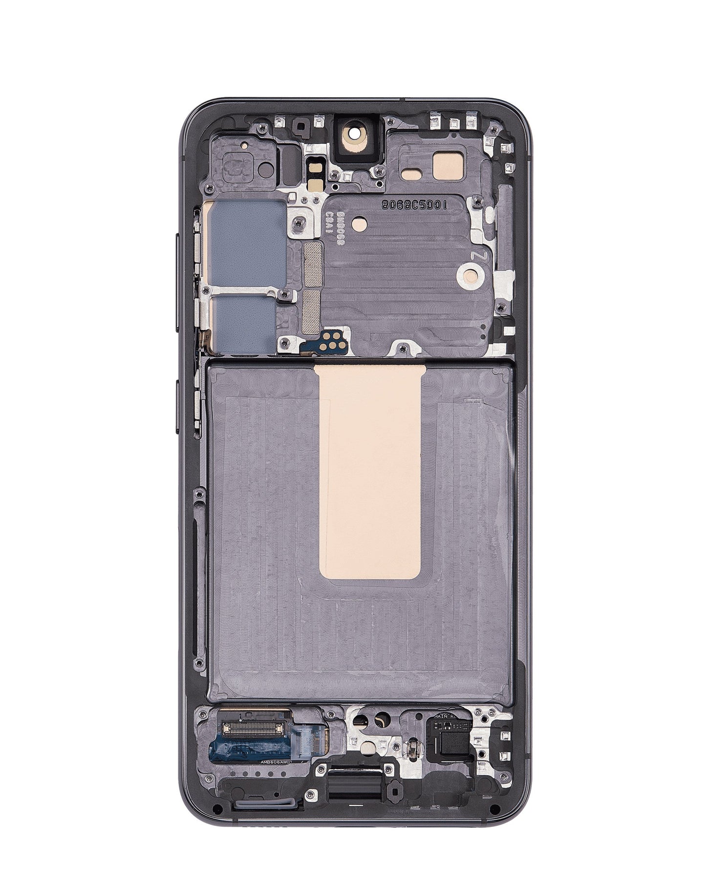 OLED Assembly with Frame for Galaxy S23 (S911) (PHANTOM BLACK) (Aftermarket OLED)
