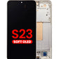 OLED Assembly with Frame for Galaxy S23 (S911) (CREAM) (Aftermarket OLED)
