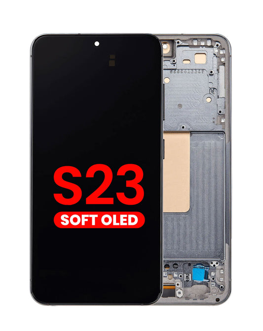 OLED Assembly with Frame for Galaxy S23 (S911) (GREEN) (Aftermarket OLED)