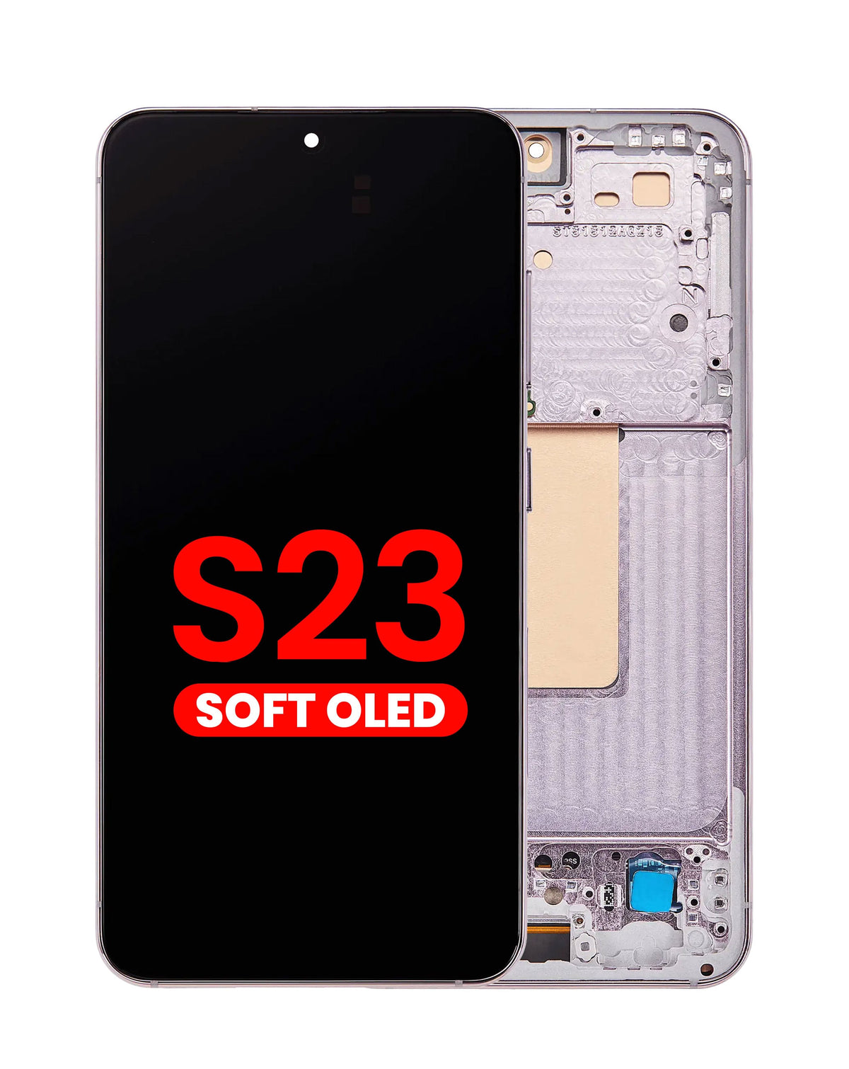 OLED Assembly with Frame for Galaxy S23 (S911) (PINK) (Aftermarket OLED)
