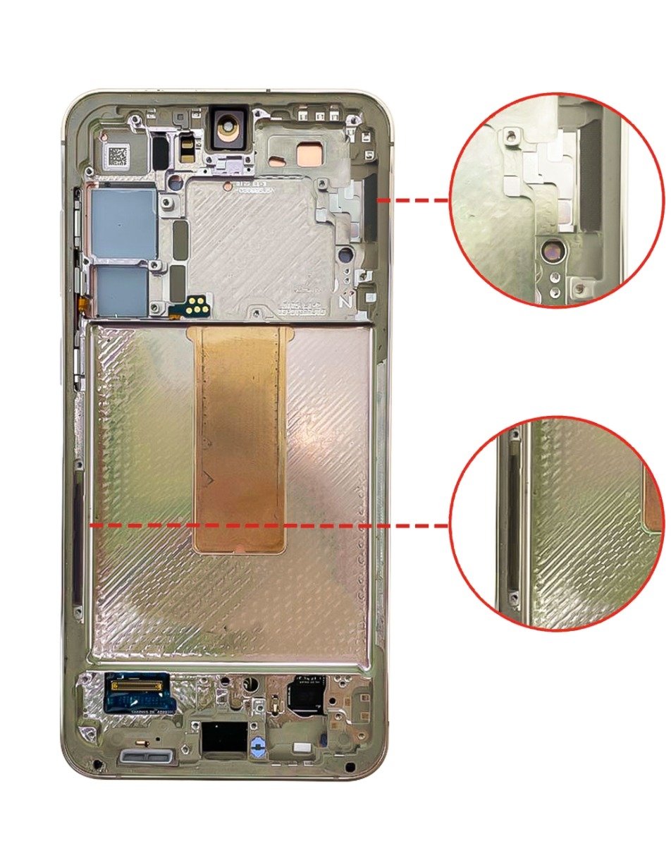 SGS S23 Plus (5G) Screen Assembly (With The Frame) (OLED) (Cream)