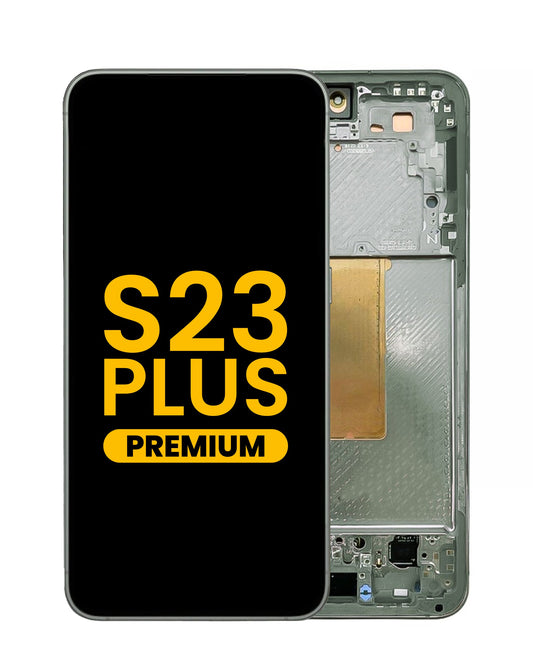 OLED Assembly with Frame for Galaxy S23 Plus (S916) (GREEN) (Premium)