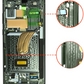 OLED Assembly with Frame for Galaxy S23 Ultra S918 (GREEN) (Service Pack)