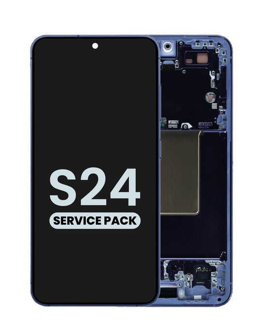 OLED Assembly with Frame for Galaxy S24 S921 (COBALT VIOLET) (Service Pack)