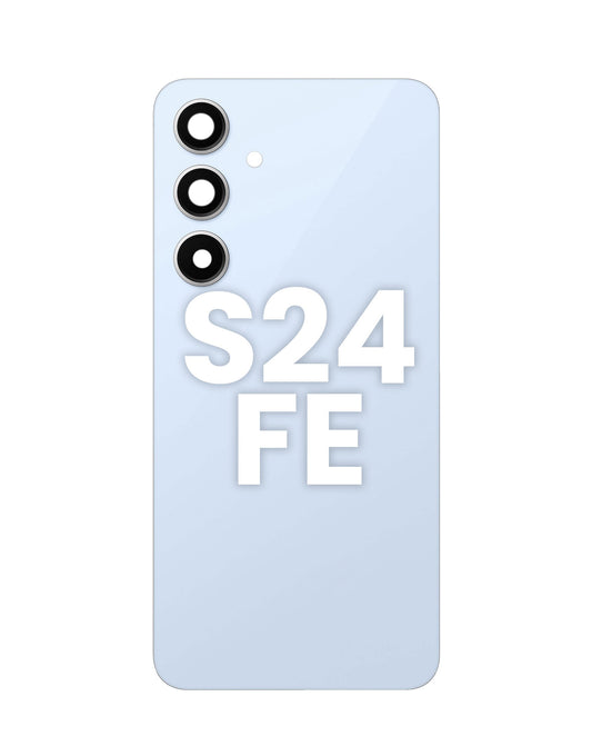 Back Glass with Adhesive for Galaxy S24 FE (BLUE)