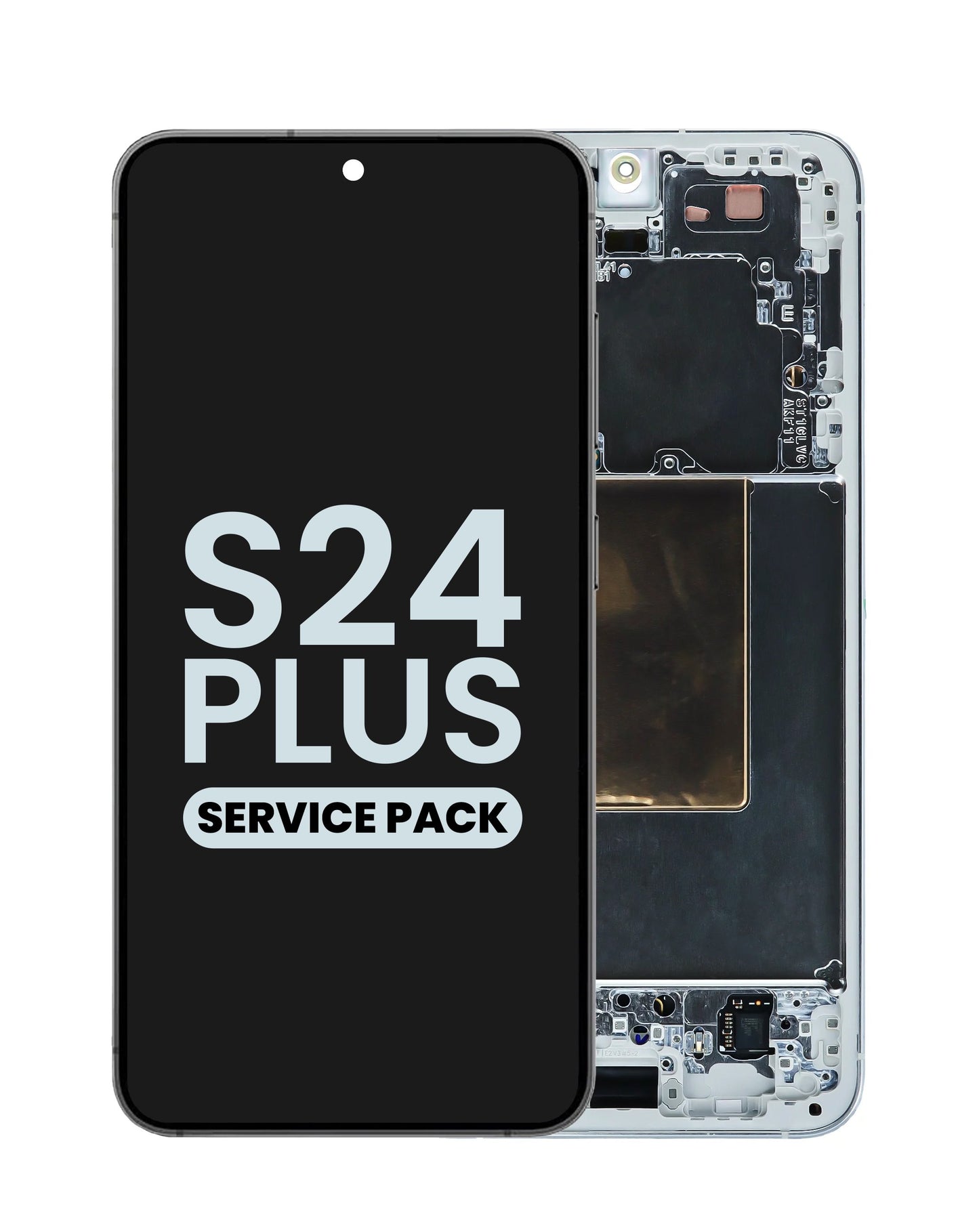 OLED Assembly with Frame for Galaxy S24 Plus (S926) (MARBLE GRAY) (Service Pack)
