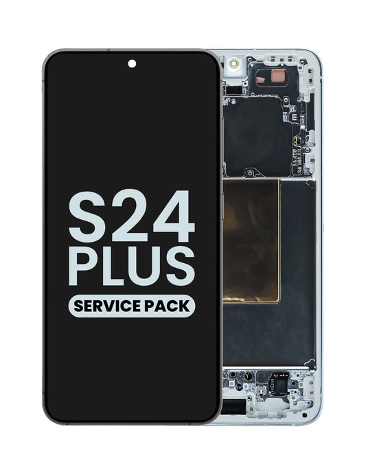 OLED Assembly with Frame for Galaxy S24 Plus (S926) (MARBLE GRAY) (Service Pack)