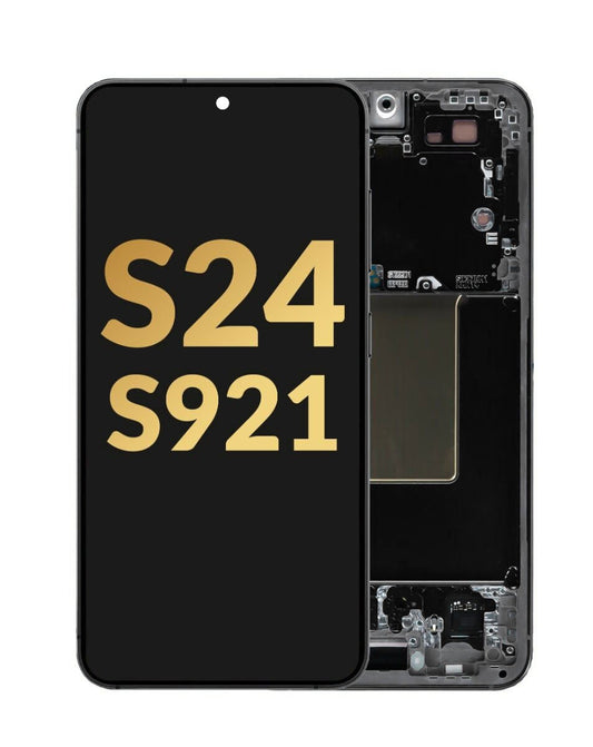 SGS S24 (5G) Screen Assembly (With The Frame) (Refurbished) (ONXY Black)