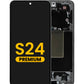 OLED Assembly with Frame for Galaxy S24 (S921) (ONYX BLACK) (Premium)